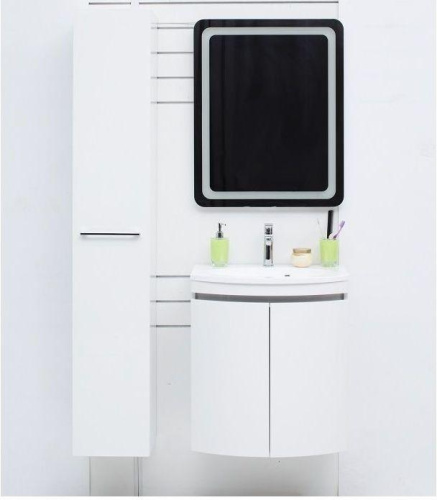 Тумба с раковиной De Aqua Токката 167128 59х42х64 напольная/подвесная цвет белый - фото 4