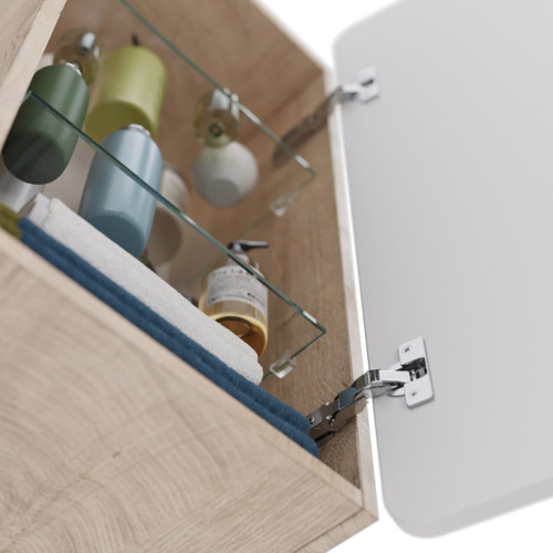 Шкаф-пенал LeMark Olivia LM08OL35PL 35х30х68 подвесной цвет белый - фото 3