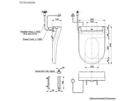 Крышка сиденье электронное TOTO TCF34320GAA#NW1