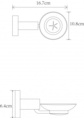 Мыльница CeramaLux Antica 61204-1 - фото 2