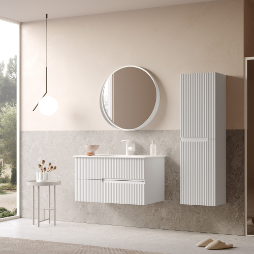 Тумба с раковиной Orka Moonlight 5001497 91х51х51 цвет белый матовый - фото 3