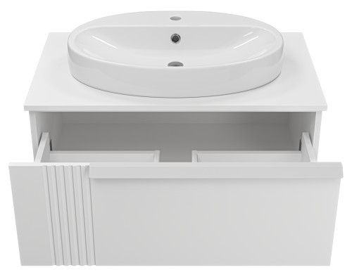 Тумба под раковину Brevita Savoy SAV-09080-0101Я 80х50х34 подвесная - фото 3