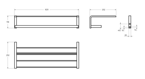 Полка CEZARES ULTIMA CZR-F-8925 - фото 2