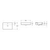 Раковина из сантехнического фарфора Lavinia Boho Bathroom Sink Slim 33311008 60х40 накладная цвет белый 1 отверстие под смеситель