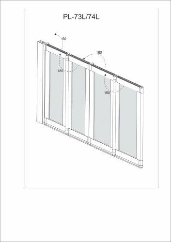 Душевая шторка на ванну Veconi Palau PL73BL-120-01-19C4 120х150 стекло прозрачное профиль черный матовый ориентация левая - фото 4