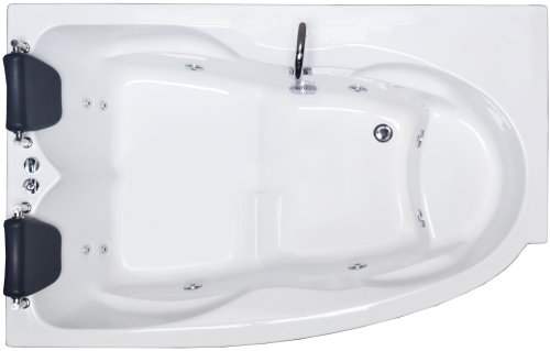 Ванна акриловая Royal Bath SHAKESPEARE RB652100K-L 170х110 пристенная асимметричная с каркасом - фото 2