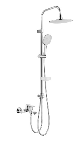 Душевая стойка Agger Nice A2595000 настенная цвет хром - фото 2