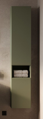 Шкаф-пенал Allen Brau Infinity 1.21010.CGM 35х32х180 подвесной цвет зеленый/серый