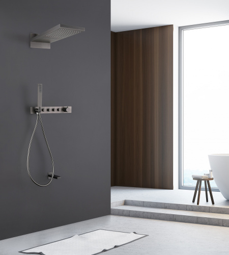 Душевая система ABBER AF8753NG встраиваемая в стену с термостатом - фото 2