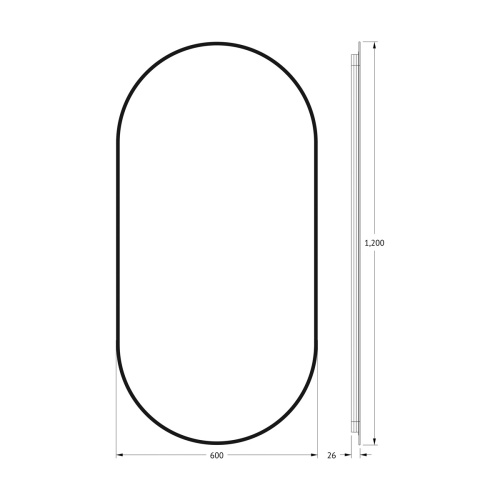 Зеркало в ванную Defesto AURA DF 2936 60х120 - фото 2