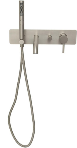 Смеситель для ванны с душем Allen Brau Priority 5.31006-BN встраиваемый в стену никель - фото 4