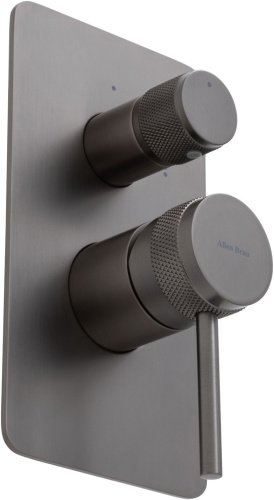 Смеситель для ванны с душем Allen Brau Priority 5.31011-MG встраиваемый в стену серый - фото 2