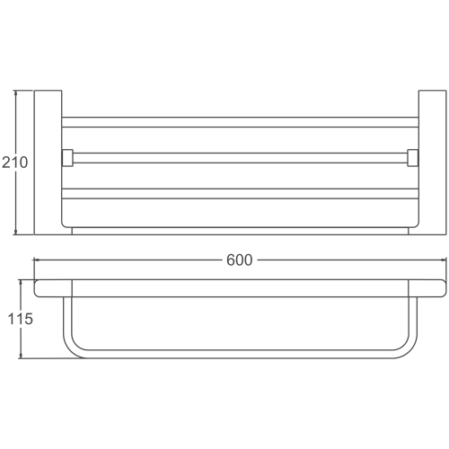 Полка в ванную комнату BELZ B90624 - фото 2
