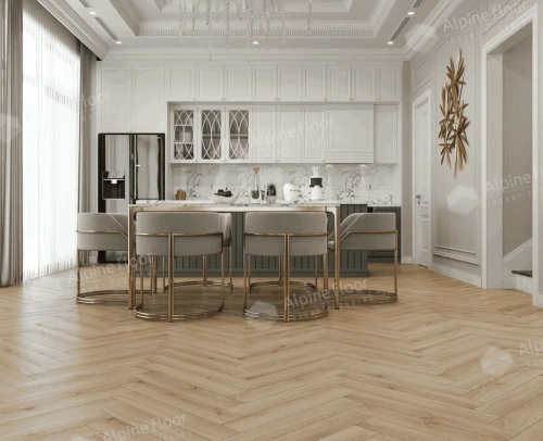 Ламинат Alpine Floor Herringbone 12 Pro New LF106-12 Дуб Артуа толщина 1.2 см 34 класс 606х101 - фото 5