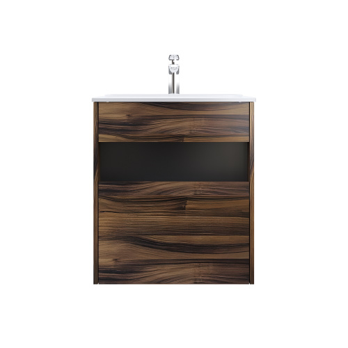 Тумба под раковину Am.Pm Func M8FFUX0601OF 61х49х70 подвесная цвет темное дерево - фото 2