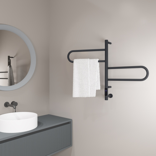 Полотенцесушитель Vincea VTD-1R1CGE 43х59 электрический графит