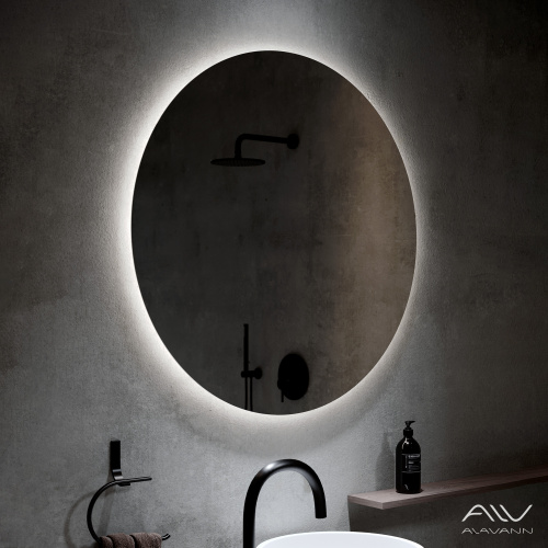 Зеркало в ванную Alavann Rondo ALV0111003 100х100 цвет белый - фото 2