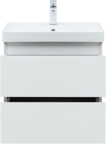Тумба под раковину Aquanet Альтера 00337154 59х45х52 подвесная цвет белый - фото 5