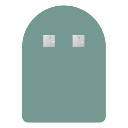 Зеркало в ванную Evoform Primary BY 0007 50х70 цвет хром - фото 3