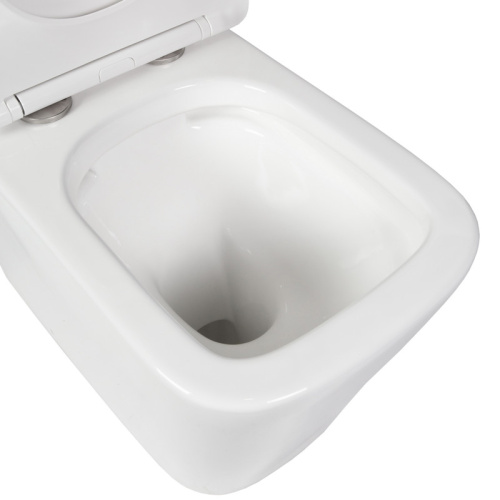 Унитаз напольный с бачком Bond Cube F04-00 белый с сиденьем безободковый душевой смыв - фото 4