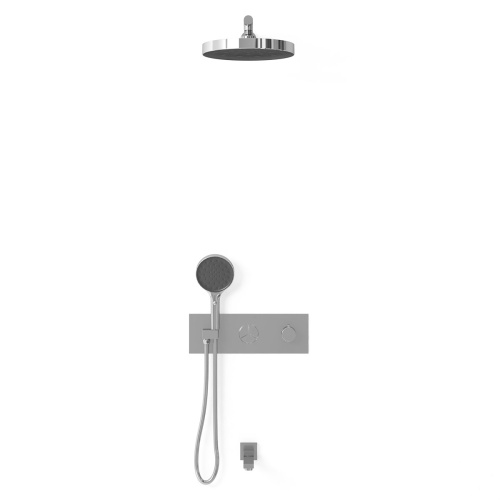 Душевая система Vincea VSFW-432TI2CH встраиваемая в стену с термостатом - фото 3