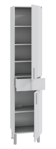 Шкаф-пенал СанТа Вега 700449 40х30х195 напольный цвет белый - фото 2