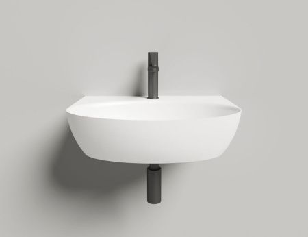 Раковина из искусственного камня S-Stone Salini ALDA 140322M 60х50 накладная цвет белый 1 отверстие под смеситель