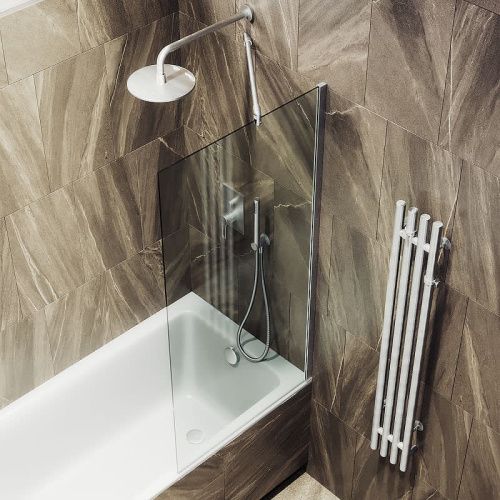 Душевая шторка на ванну Maybah Glass MGV-63-5ш 70х140 стекло прозрачное профиль хром ориентация универсальная - фото 4