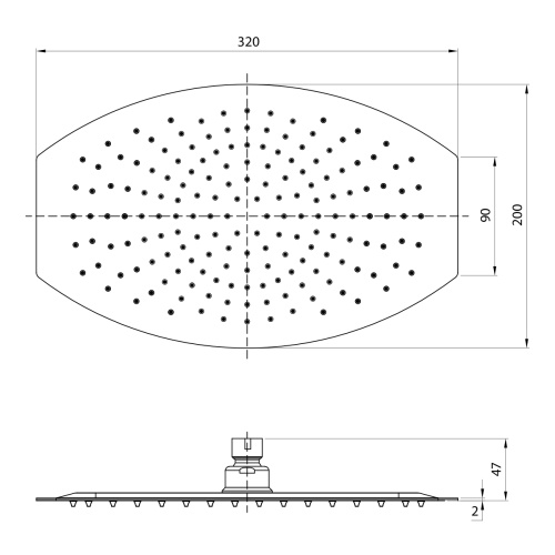 Верхний душ LeMark LM9485S хром - фото 2