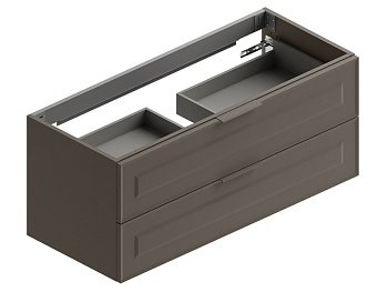 Тумба под раковину Berloni Bagno SUVBS2C120C/129/SHALAO 129 121х52х52 подвесная цвет серый