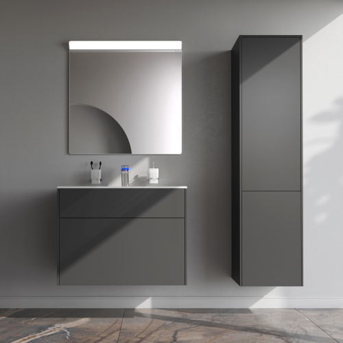 Тумба под раковину Am.Pm Inspire V2.0 M50AFHX0803GM 81х49х60 подвесная цвет графит матовый - фото 5