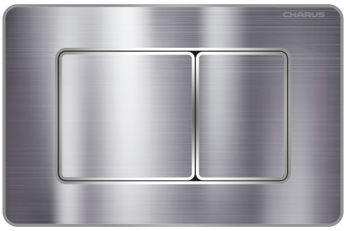 Клавиша смыва механическая CHARUS Robusto FP.310.GSS.05 цвет нержавеющая сталь