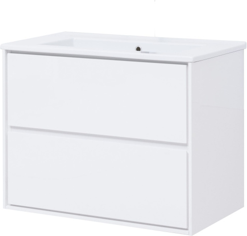 Тумба под раковину Aquanet Милан 00339967 84х46х66 подвесная цвет белый - фото 2