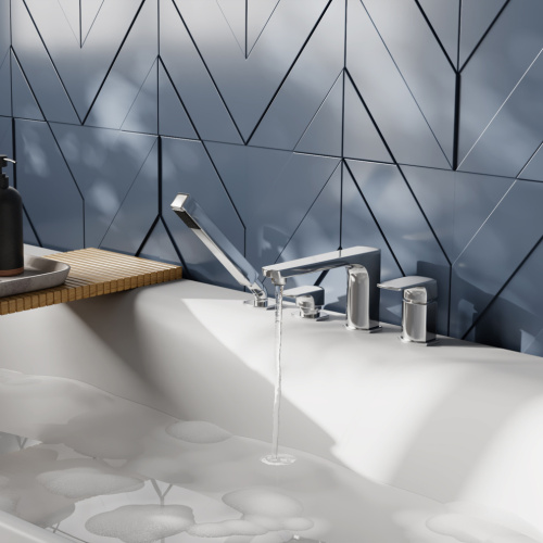 Смеситель для ванны WasserKRAFT Salm 2700 2755 на борт ванны хром - фото 2