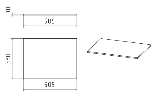 Столешница Misty Атланта 4623721457043 51х1 накладная - фото 2