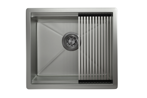 Кухонная мойка Granula Kitchen Space 5045U, СТАЛЬ МАТОВАЯ 50х45 цвет сталь матовая поверхность матовая - фото 2