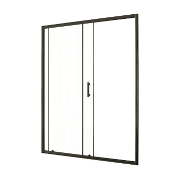 Душевая дверь Taliente TA-150-1CB 150х195 стекло прозрачное профиль черный