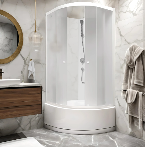 Душевая кабина Parly Effect TMF901 85х85 четверть круга без крыши ориентация универсальная