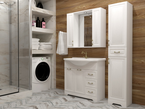 Комод Stella Polar Кармела ольха SP-00000190 60х30х82 напольный цвет белый - фото 3