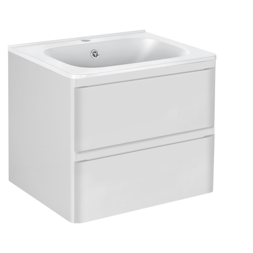 Тумба под раковину Vincea Vico VMC-2V600GW 59х47х50 подвесная цвет белый - фото 2