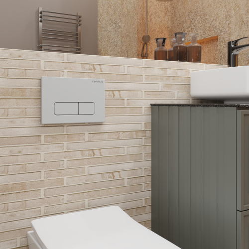 Клавиша смыва механическая CHARUS Elegia FP.320.46.01 цвет хром матовый - фото 3