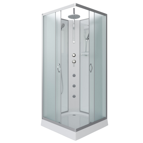 Душевая кабина Niagara Classic 11011423BKTG 90х90 квадратная без крыши ориентация универсальная