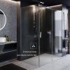 Душевая дверь Roca AREA 7.MP05.L.201.2M 120х200 стекло прозрачное профиль хром