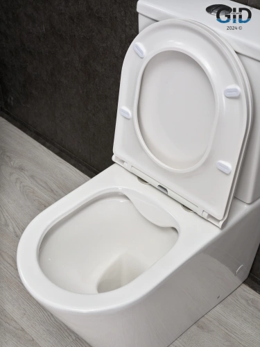 Унитаз напольный с бачком Gid Cortado Tn2189 (62247Y) белый с сиденьем микролифт безободковый - фото 4