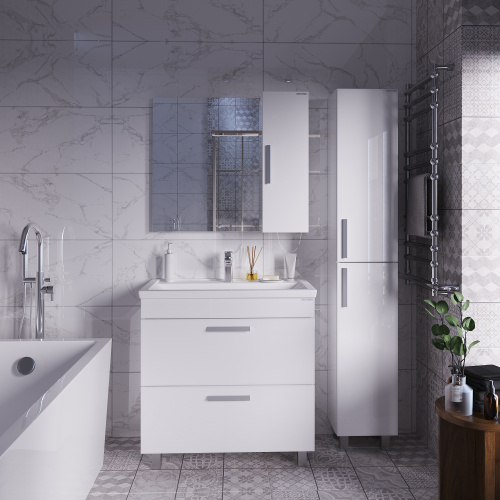 Шкаф-пенал Grossman Нео 303042-1K 30х27х170 напольный цвет белый - фото 3