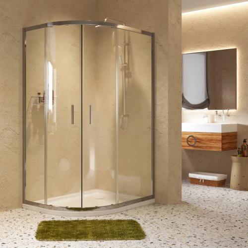 Душевой уголок Wasserkraft Lippe 45S 45S24 120х90 стекло прозрачное профиль хром глянцевый без поддона - фото 2