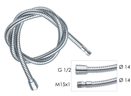 Шланг для душа Remer 333CN1512120 хром - фото 2