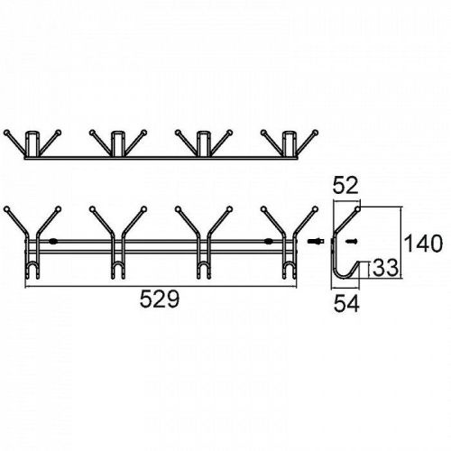 Крючок Milardo 003W000M41 - фото 2
