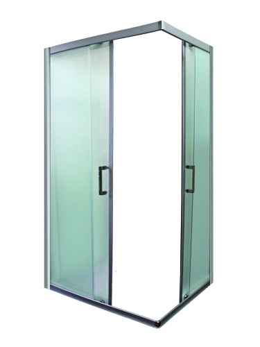 Душевой уголок River MORAVA 10000003391 90х90 стекло матовое профиль хром матовый без поддона - фото 3