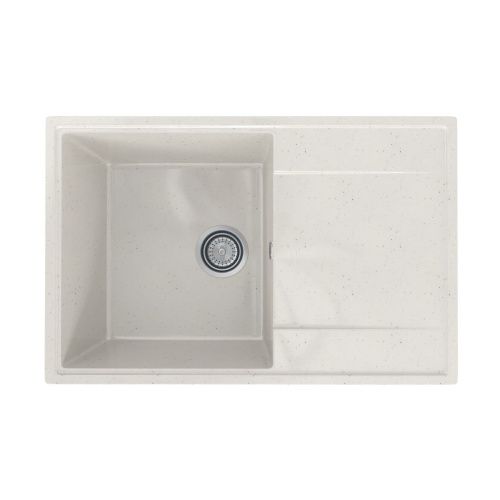 Кухонная мойка Practik PR-735 PR-M-735-001 74х48 цвет белый поверхность глянцевая - фото 2